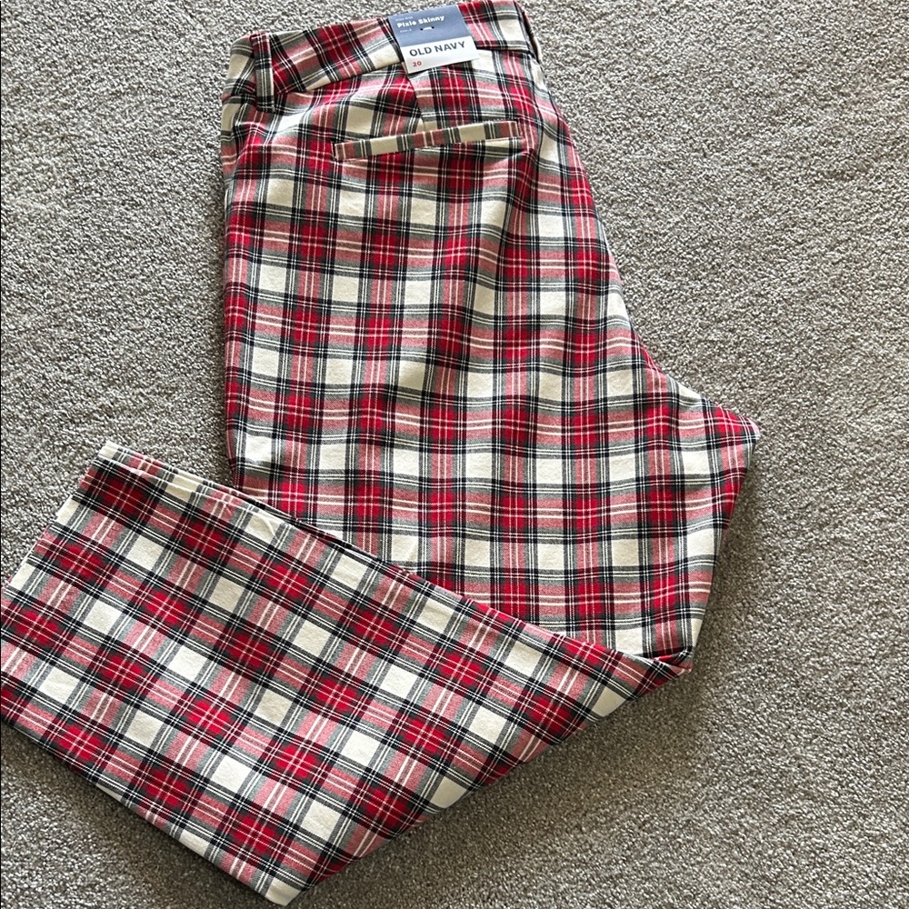 Old Navy Red and White Plaid Kids Bottoms
